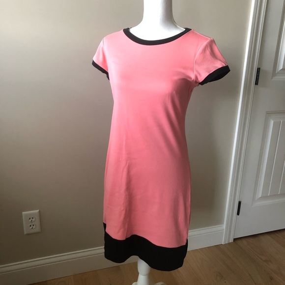 New York & Company Dresses & Skirts - Coral Pink and Black New York and Company Dress